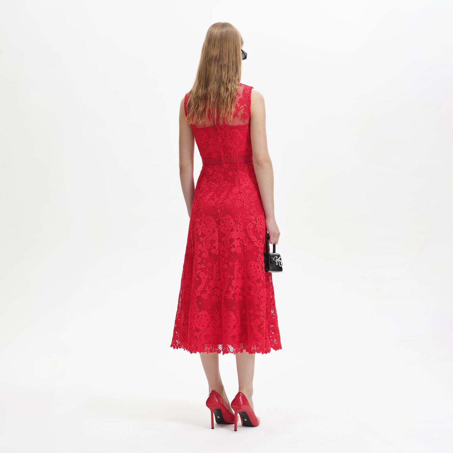 LACE MIDI DRESS