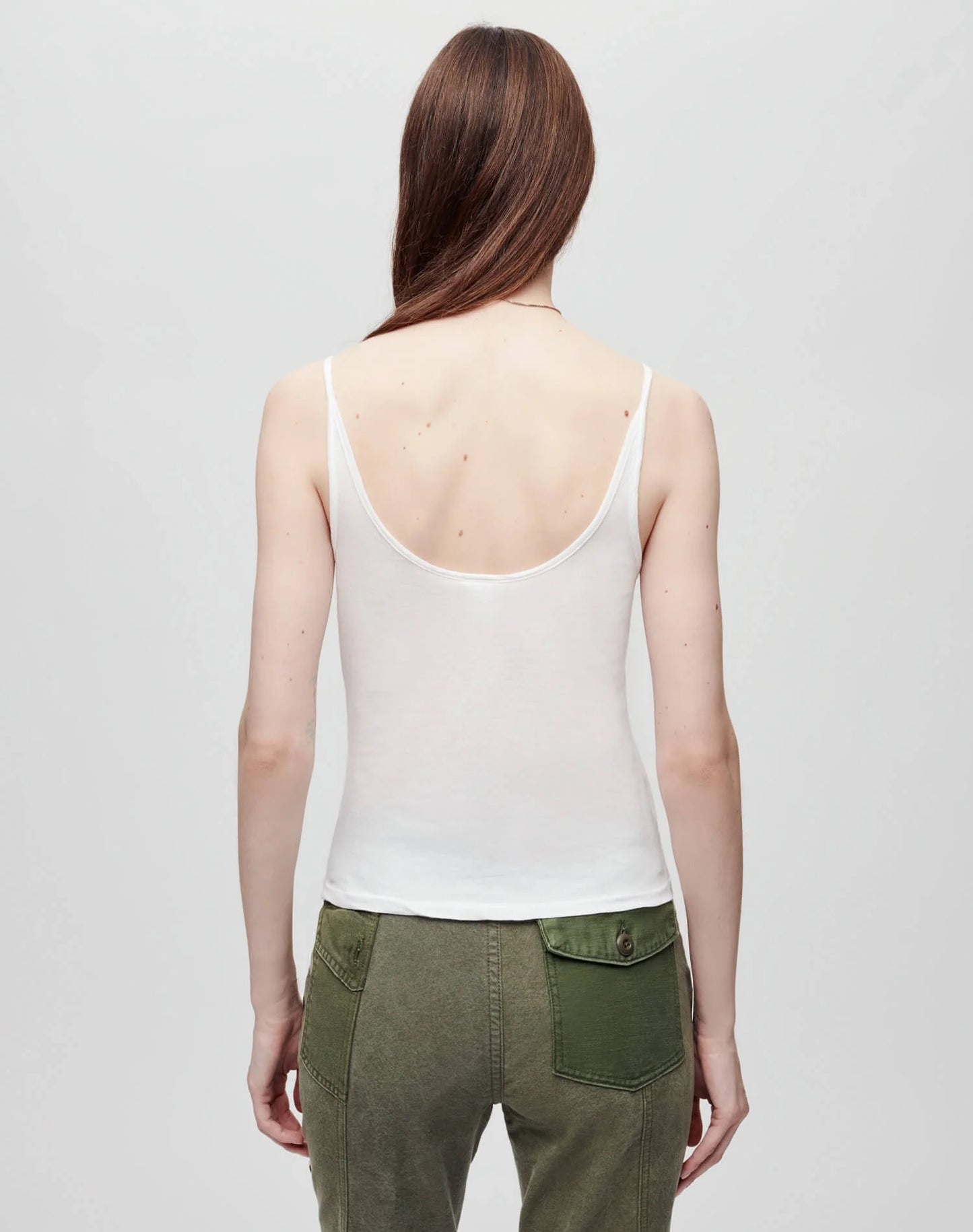 HANES SHEER VNECK TANK