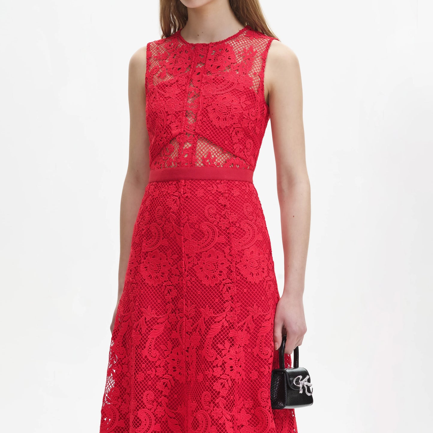 LACE MIDI DRESS