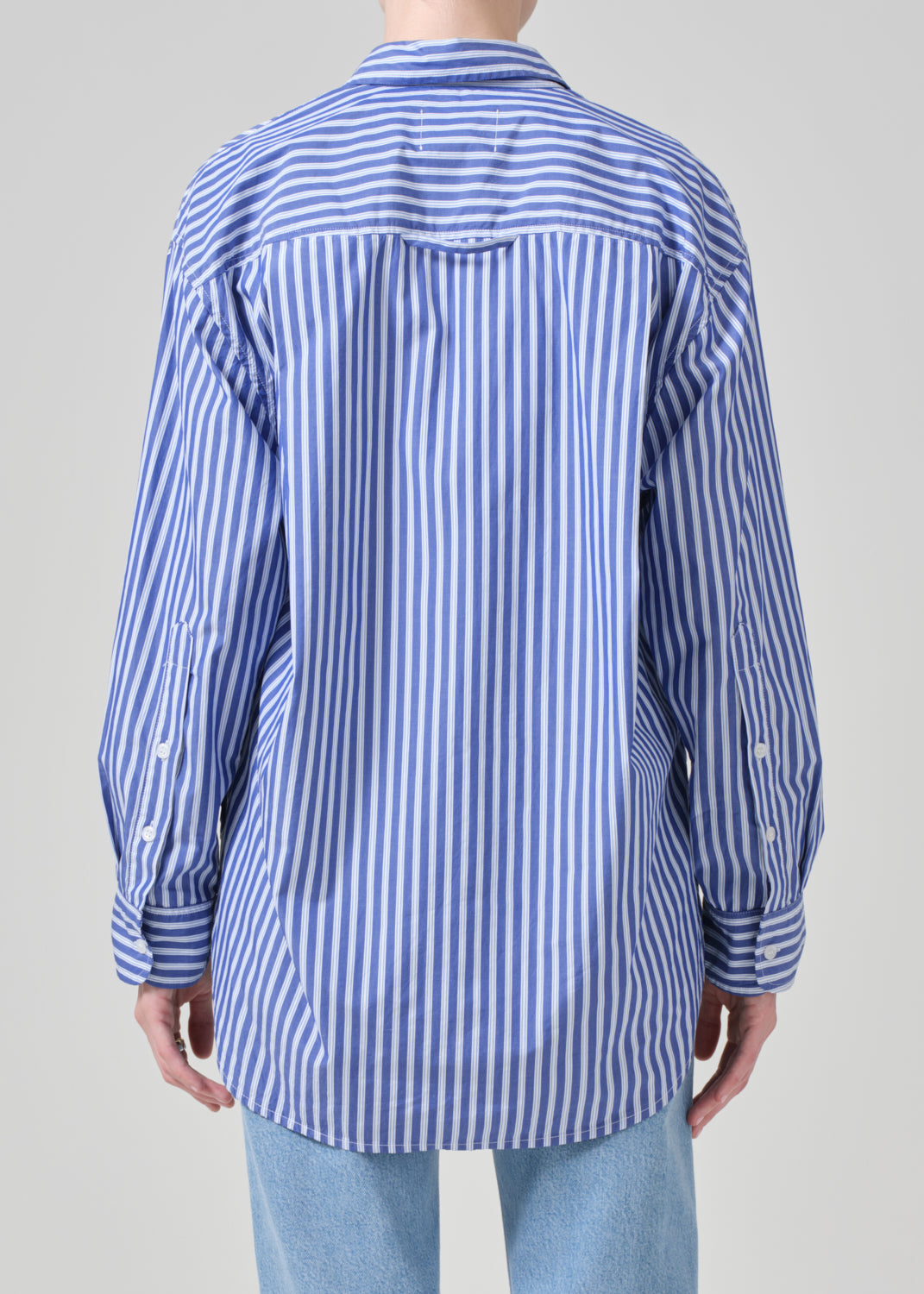 Kayla shirt in navy stripe