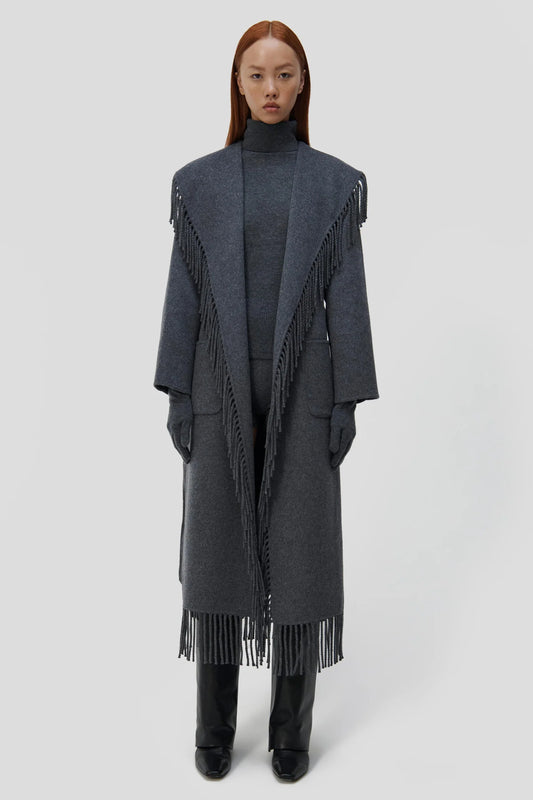 CARRIE FRINGE COAT