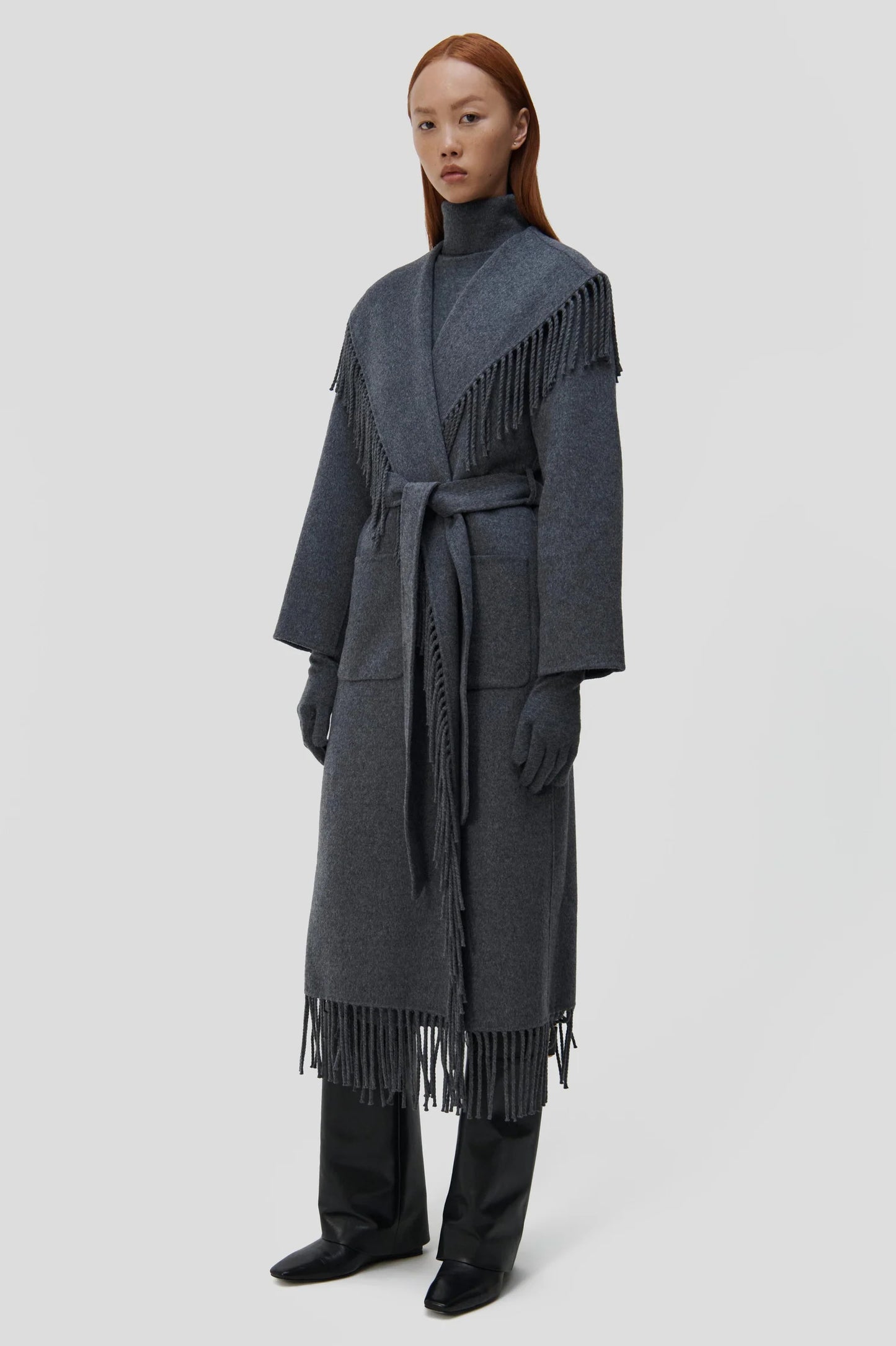 CARRIE FRINGE COAT