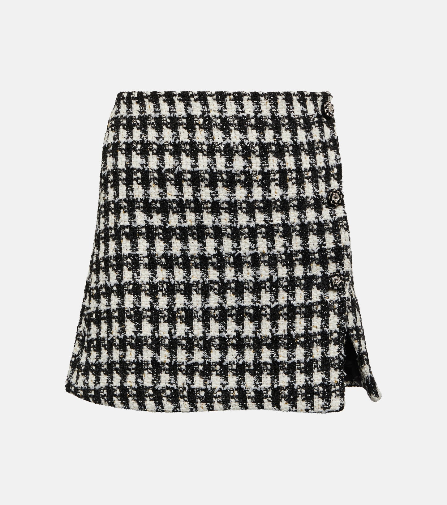 CHECK BOUCLE MINI SKIRT