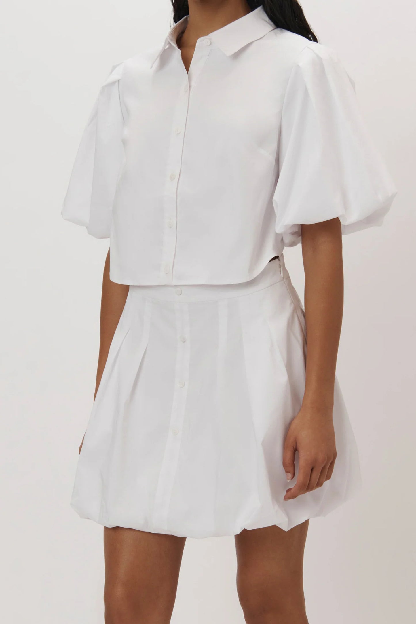 SAMMY COTTON POPLIN SHIRT DRESS WITH SIDE CUT OUT