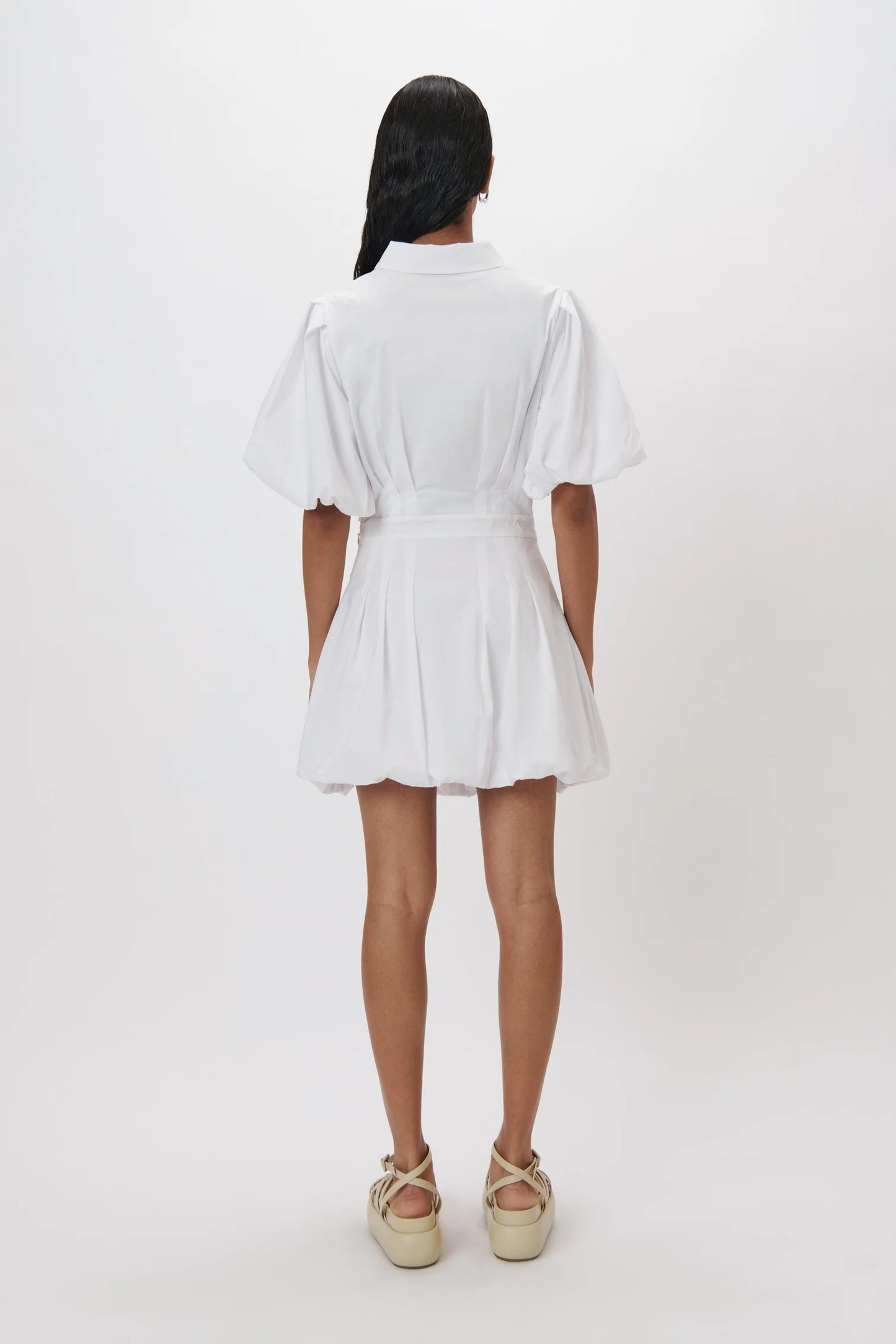 SAMMY COTTON POPLIN SHIRT DRESS WITH SIDE CUT OUT