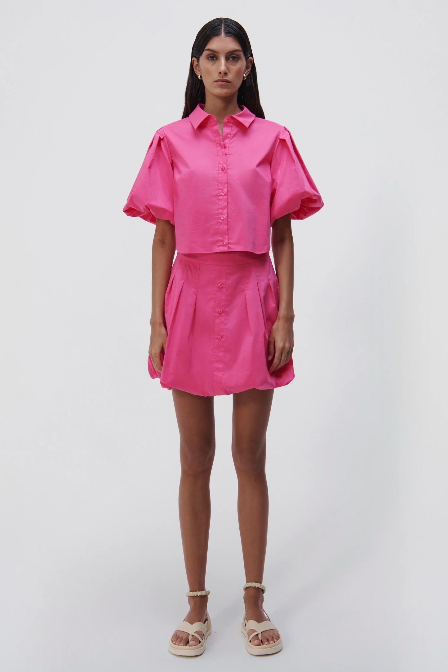 SAMMY COTTON POPLIN SHIRT DRESS WITH SIDE CUT OUT