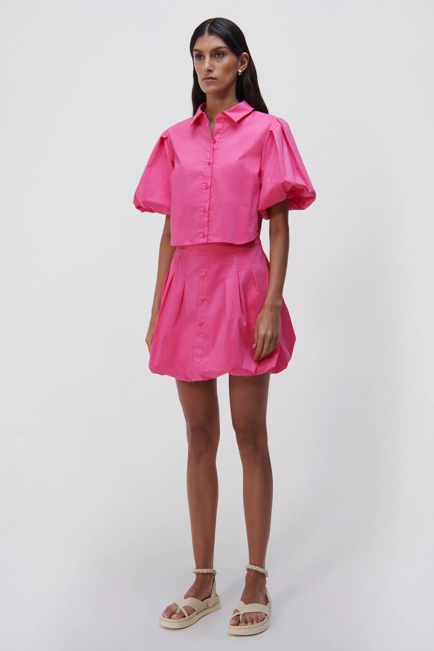 SAMMY COTTON POPLIN SHIRT DRESS WITH SIDE CUT OUT